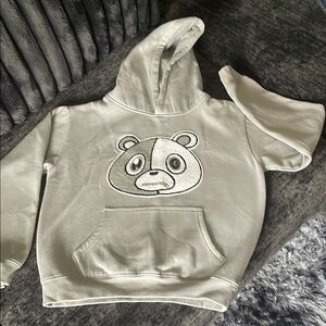 Kids White Panda Hoodie
